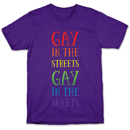 Gay in the Streets, Gay in the Sheets T-Shirt