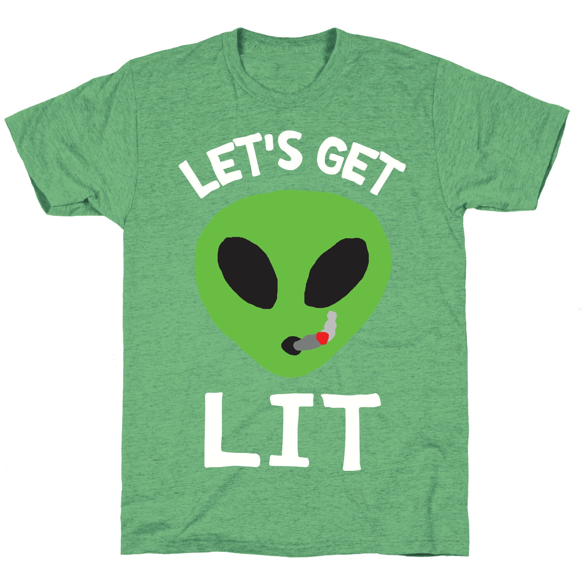Let's Get Lit Alien Unisex Triblend Tee