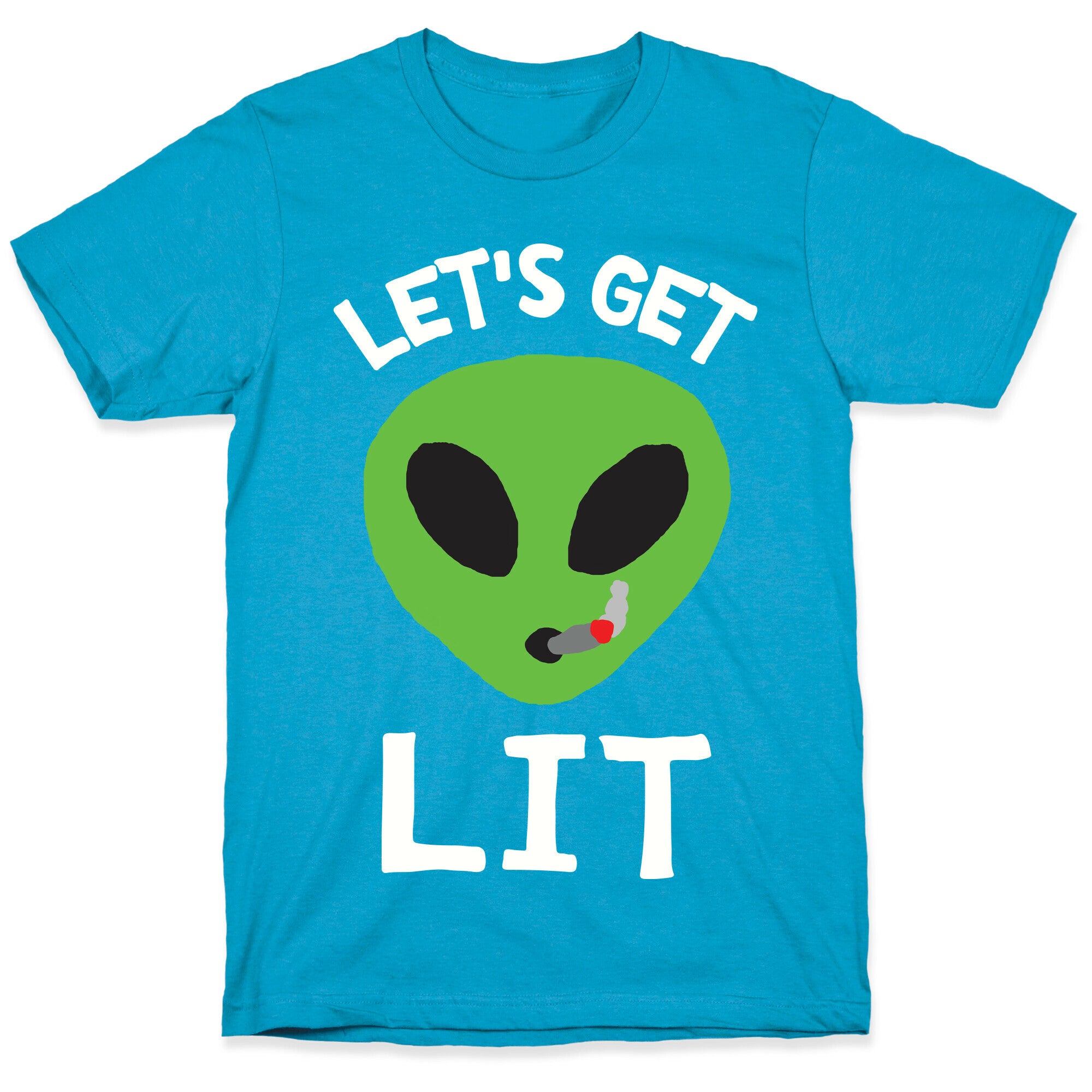 Let's Get Lit Alien Unisex Triblend Tee
