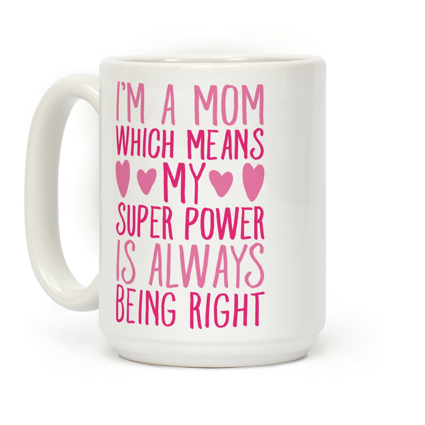 I'm A Mom Which Means My Super Power Is Always Being Right Coffee Mug
