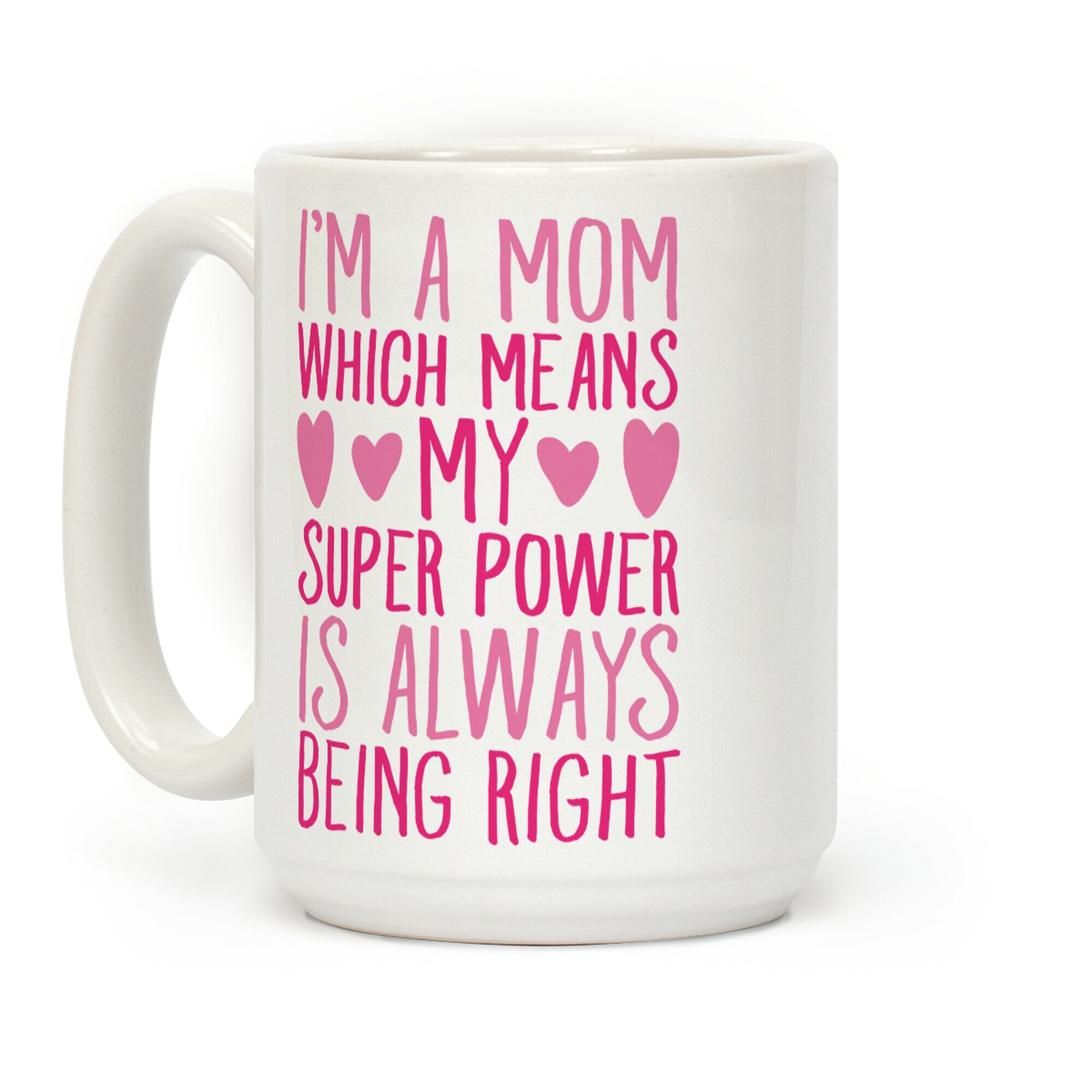 I'm A Mom Which Means My Super Power Is Always Being Right Coffee Mug