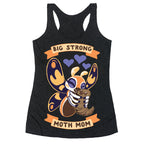 Big Strong Moth Mom Mothra Racerback Tank