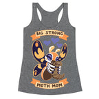 Big Strong Moth Mom Mothra Racerback Tank