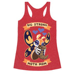 Big Strong Moth Mom Mothra Racerback Tank