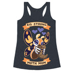 Big Strong Moth Mom Mothra Racerback Tank