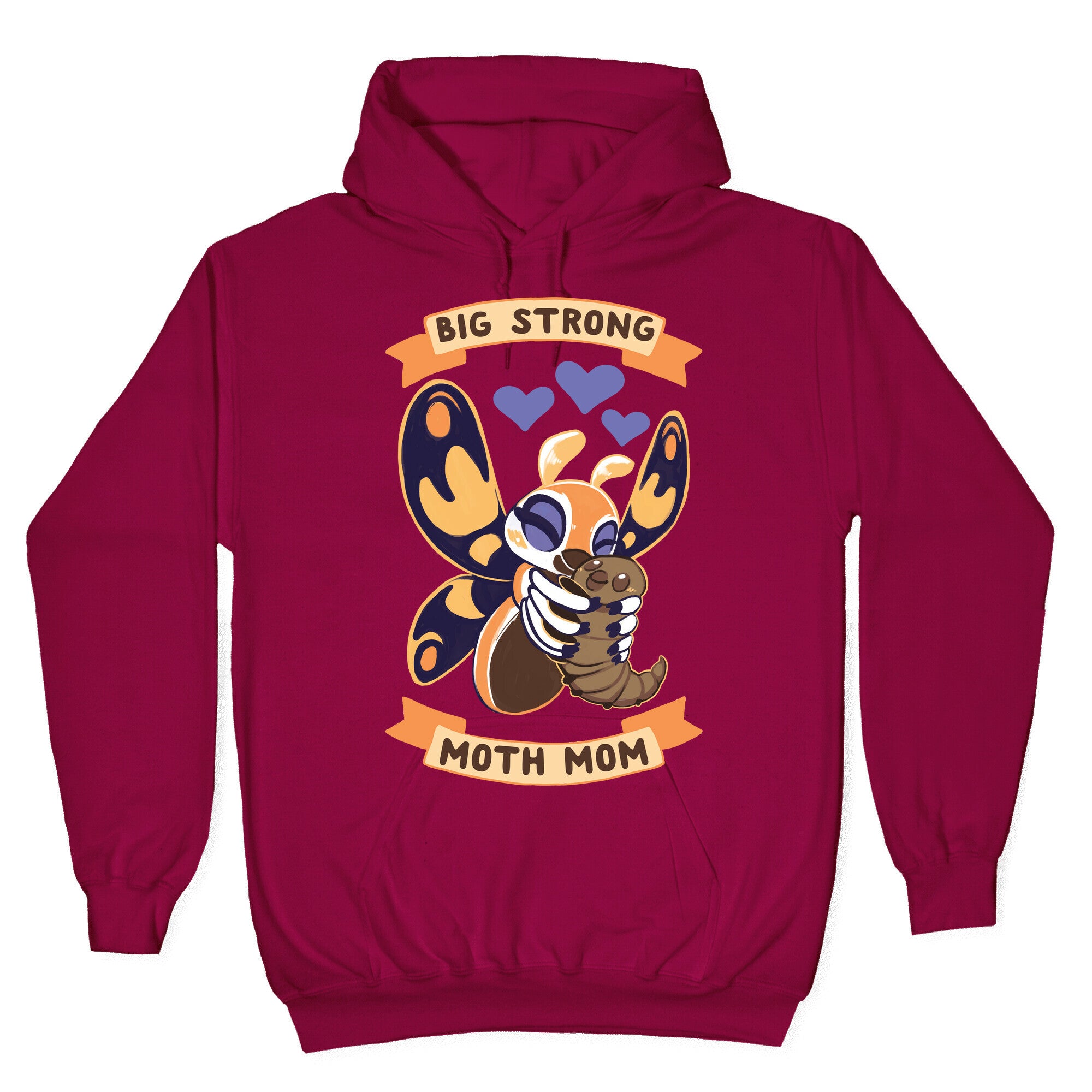 Big Strong Moth Mom Mothra Hoodie
