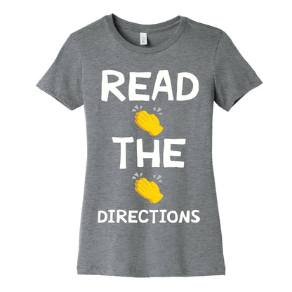 Read The Directions Clap Emoji Women's Cotton Tee