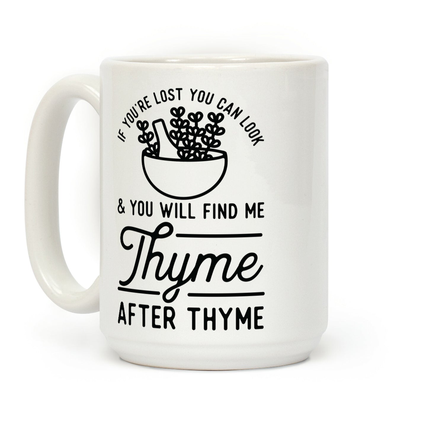 If You're Lost You Can Look and You Will Find Me Thyme after Thyme Coffee Mug
