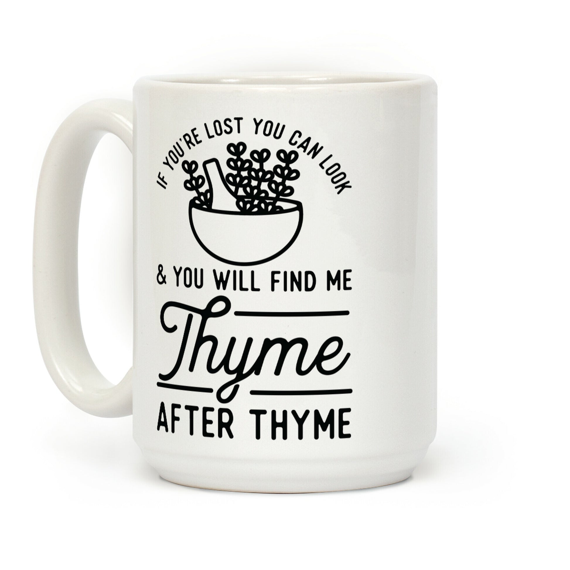 If You're Lost You Can Look and You Will Find Me Thyme after Thyme Coffee Mug