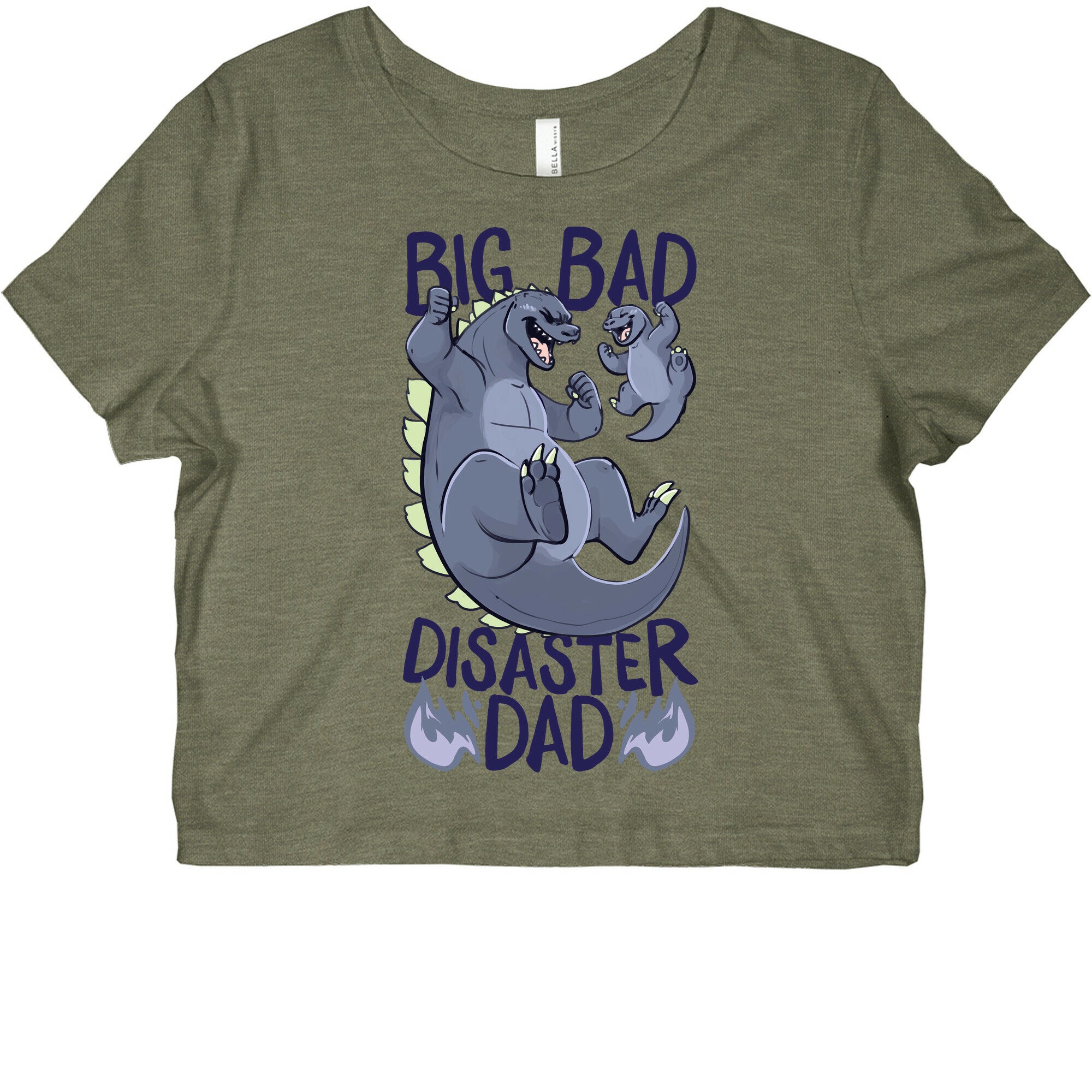 Big Bad Disaster Dad Godzilla Graphic Baby Tee