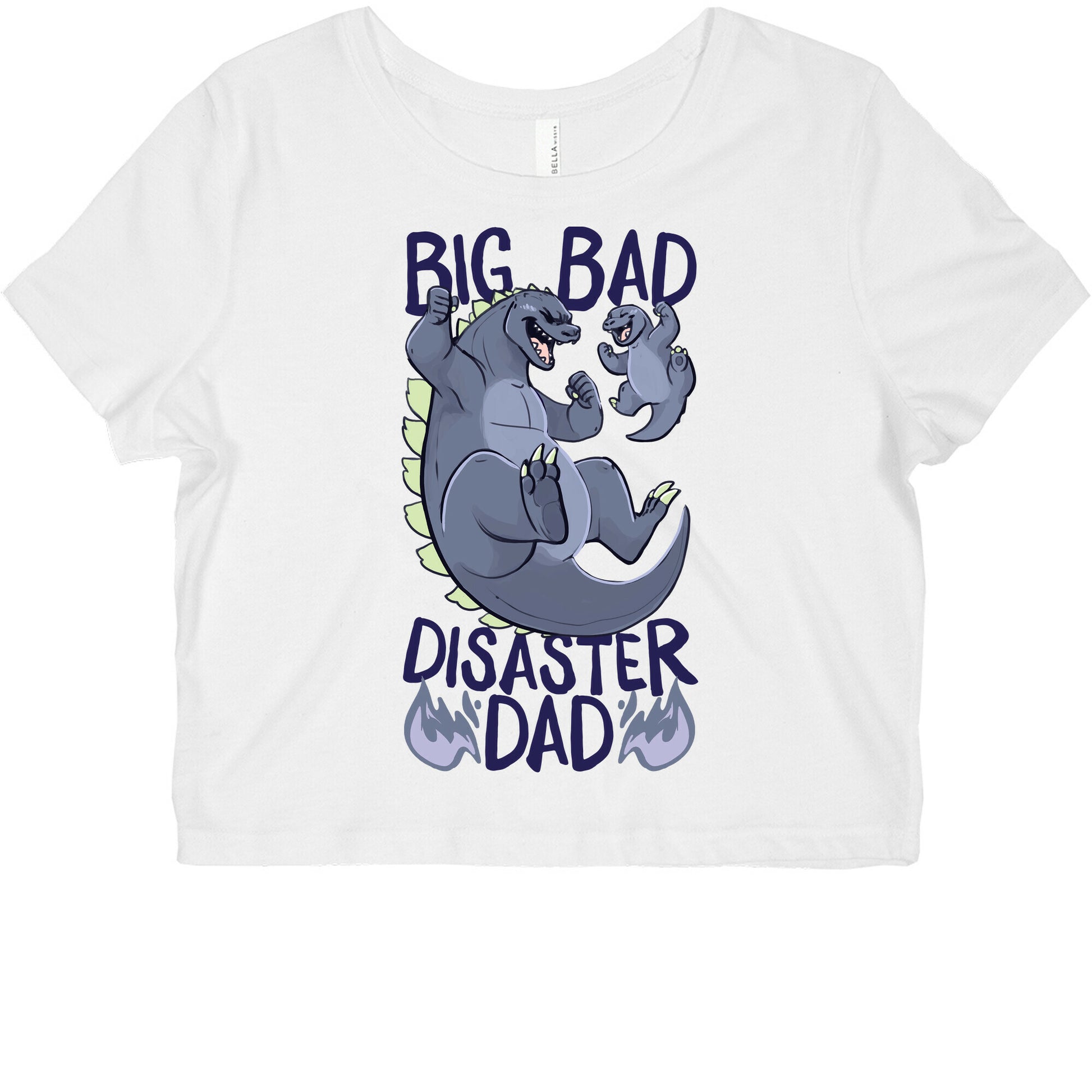 Big Bad Disaster Dad Godzilla Graphic Baby Tee