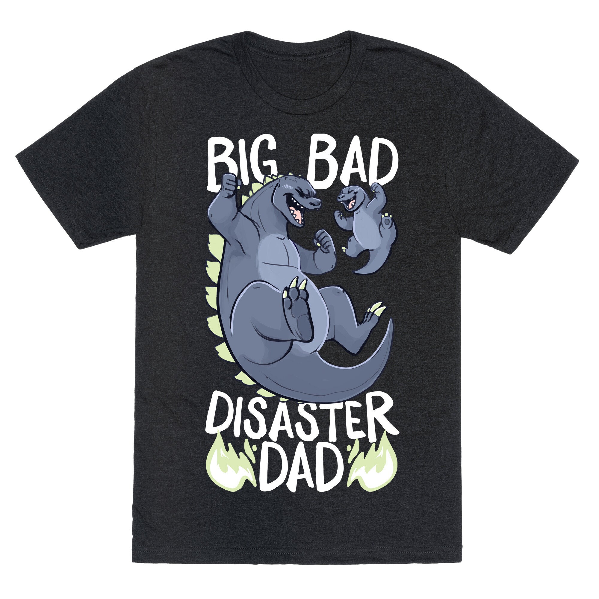 Big Bad Disaster Dad Godzilla Unisex Triblend Tee