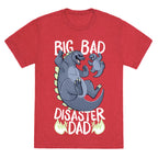 Big Bad Disaster Dad Godzilla Unisex Triblend Tee