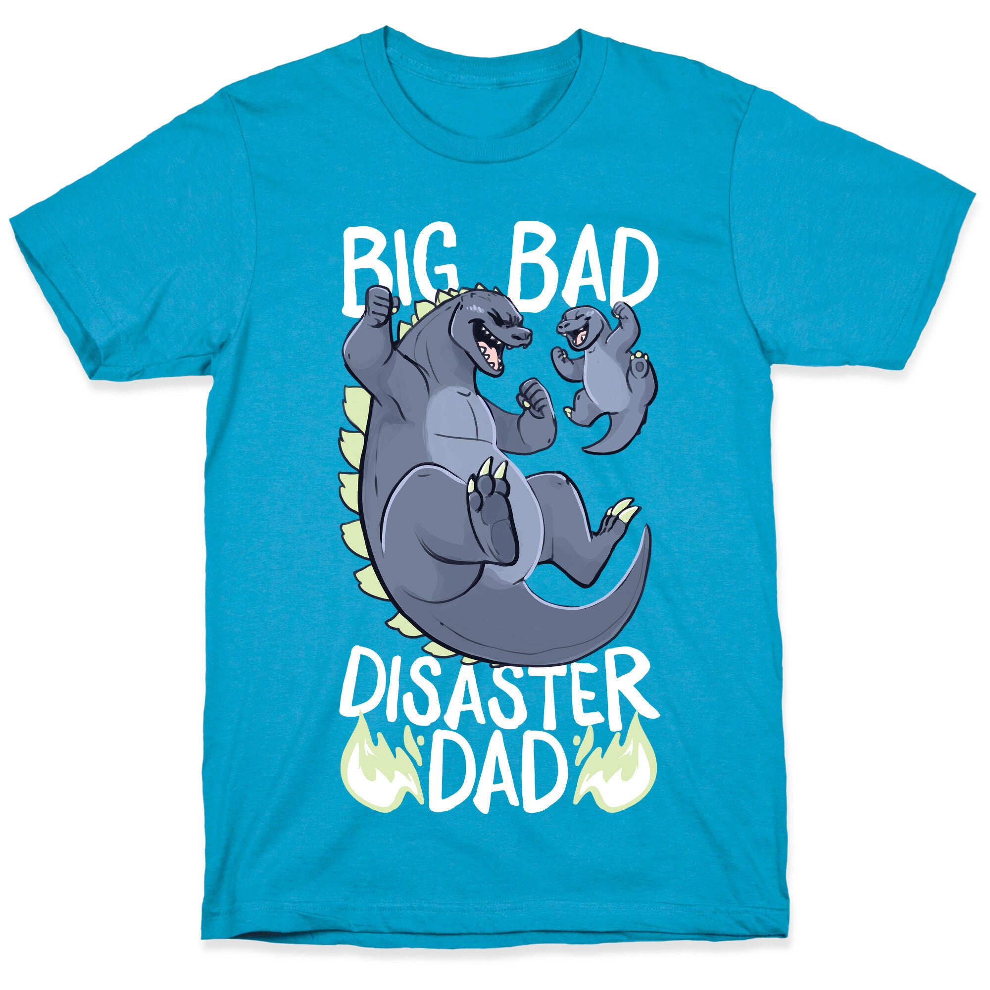 Big Bad Disaster Dad Godzilla Unisex Triblend Tee