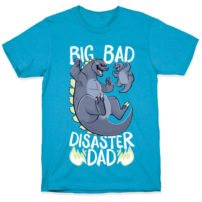 Big Bad Disaster Dad Godzilla Unisex Triblend Tee