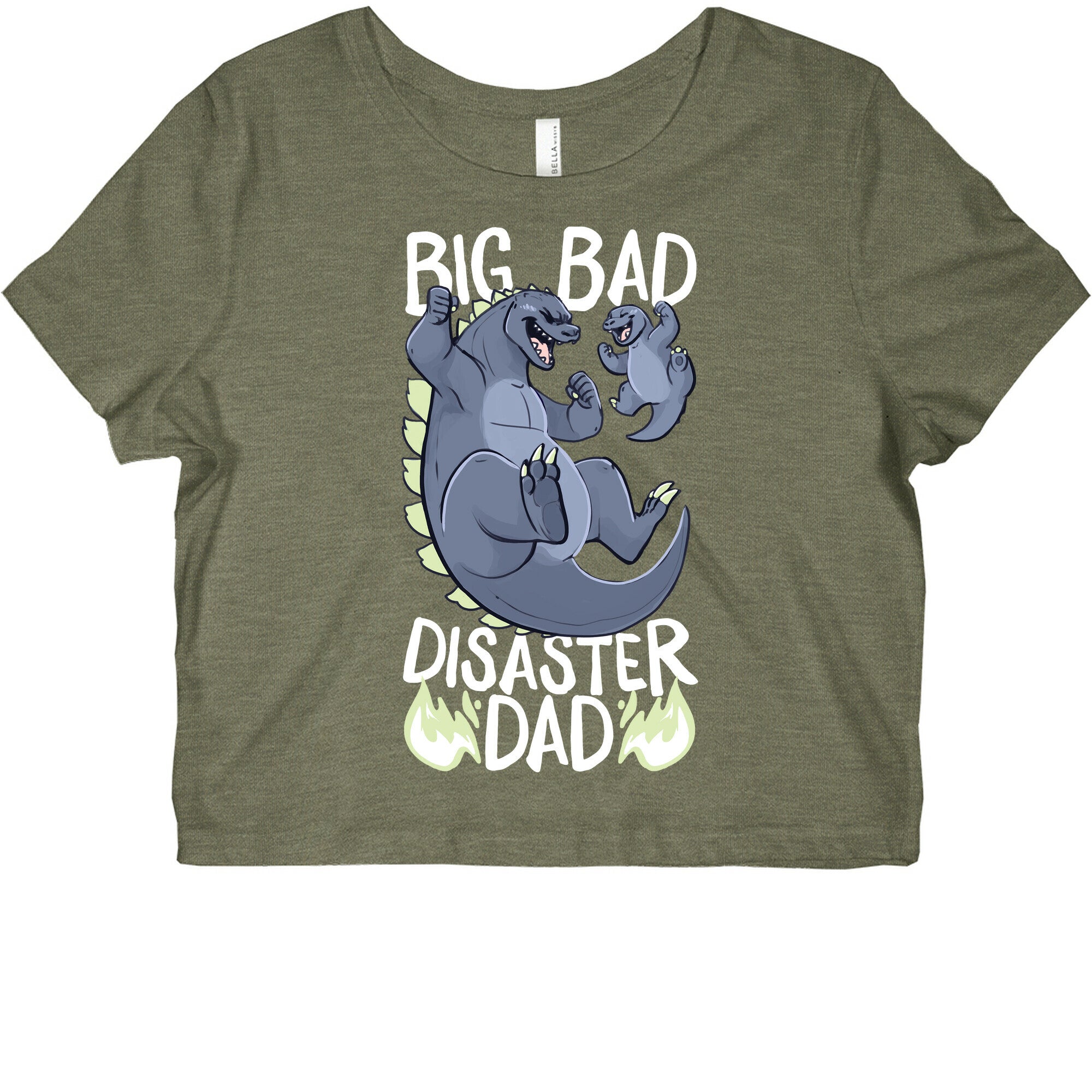 Big Bad Disaster Dad Godzilla Graphic Baby Tee
