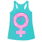 Pink Slime Feminism Racerback Tank
