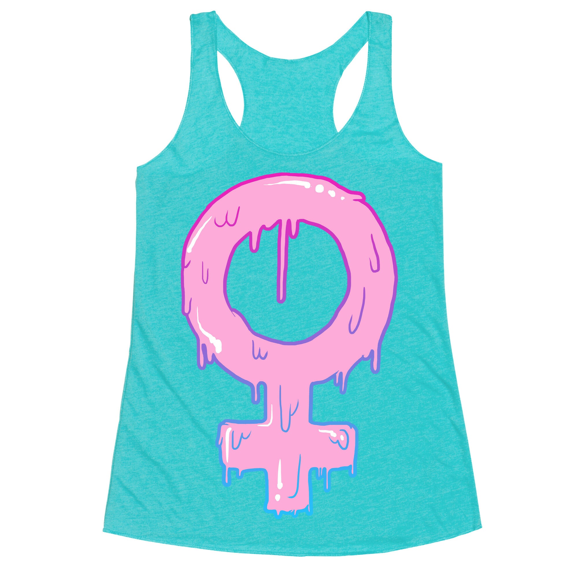 Pink Slime Feminism Racerback Tank