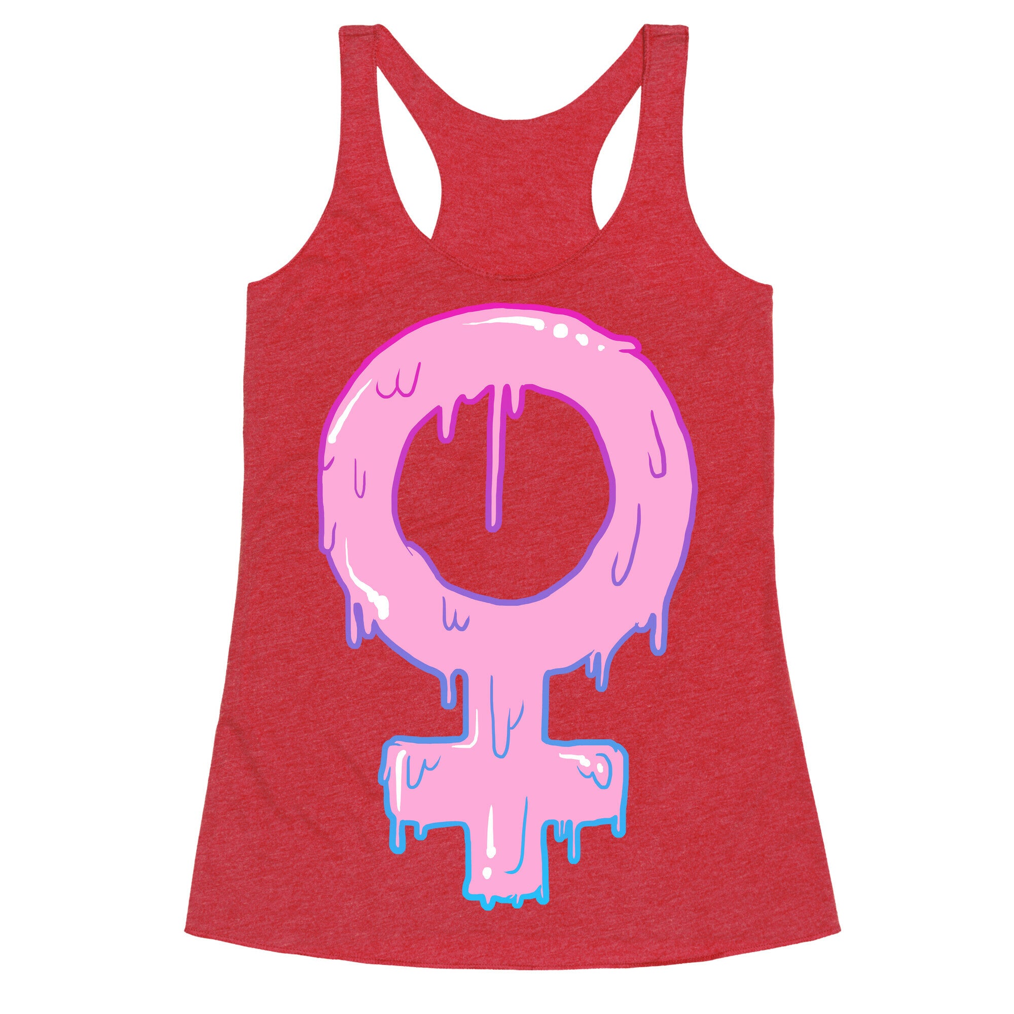 Pink Slime Feminism Racerback Tank