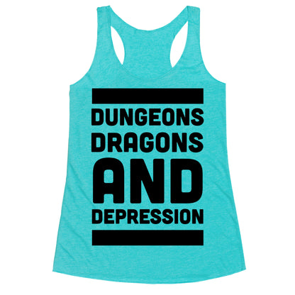 Dungeons, Dragons and Depression  Racerback Tank