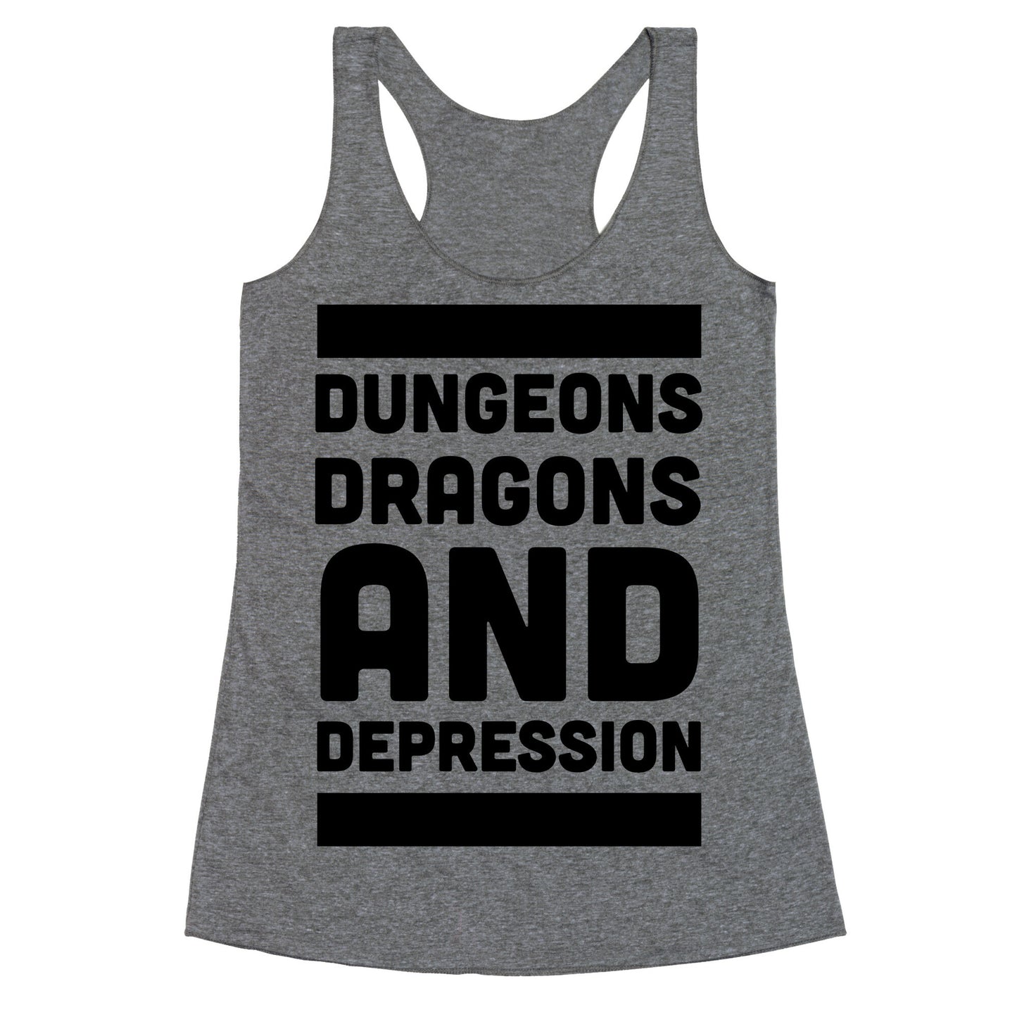 Dungeons, Dragons and Depression  Racerback Tank
