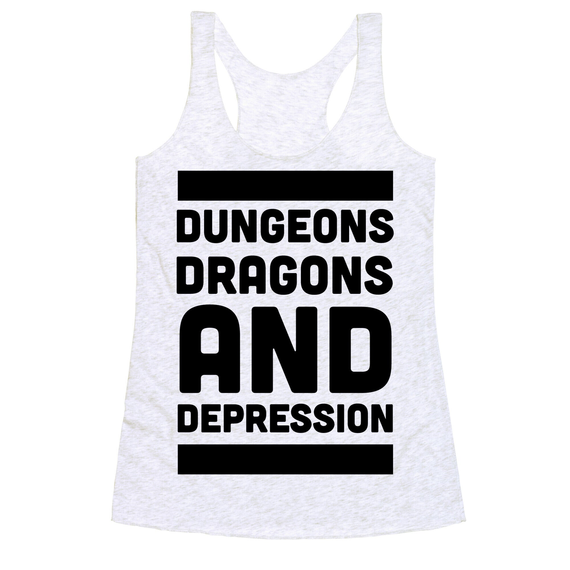 Dungeons, Dragons and Depression  Racerback Tank