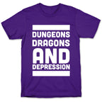 Dungeons, Dragons and Depression  T-Shirt
