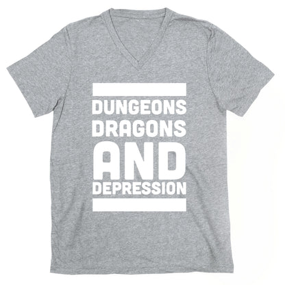 Dungeons, Dragons and Depression  V-Neck