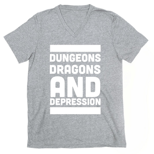 Dungeons, Dragons and Depression  V-Neck