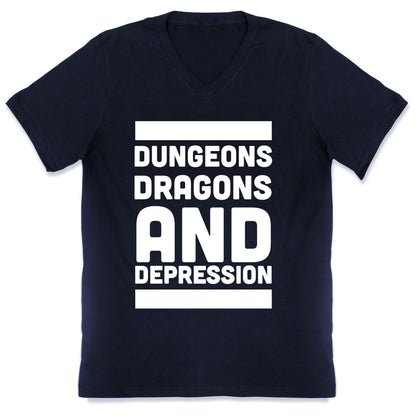 Dungeons, Dragons and Depression  V-Neck