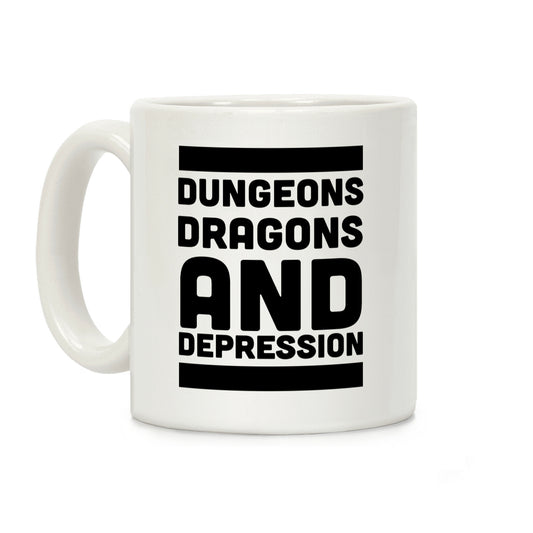 Dungeons, Dragons and Depression Coffee Mug