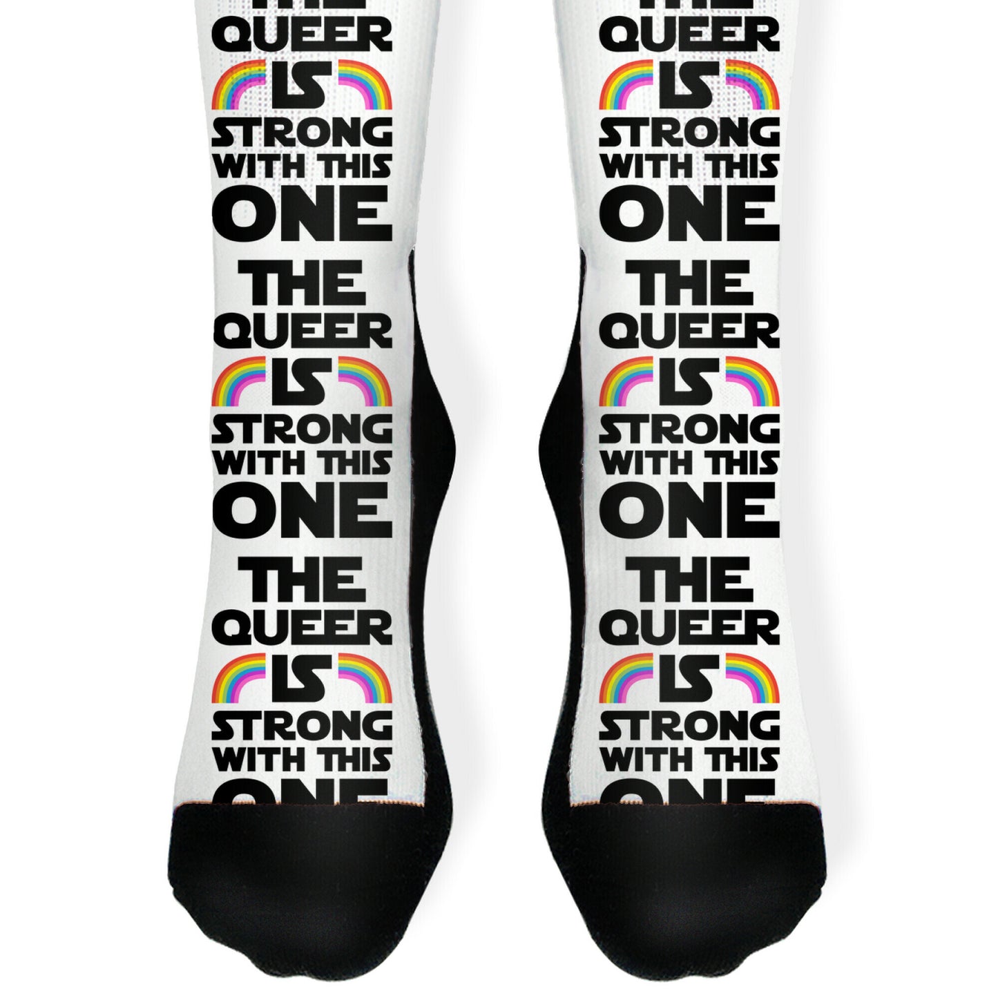 The Queer Is Strong With This One Socks