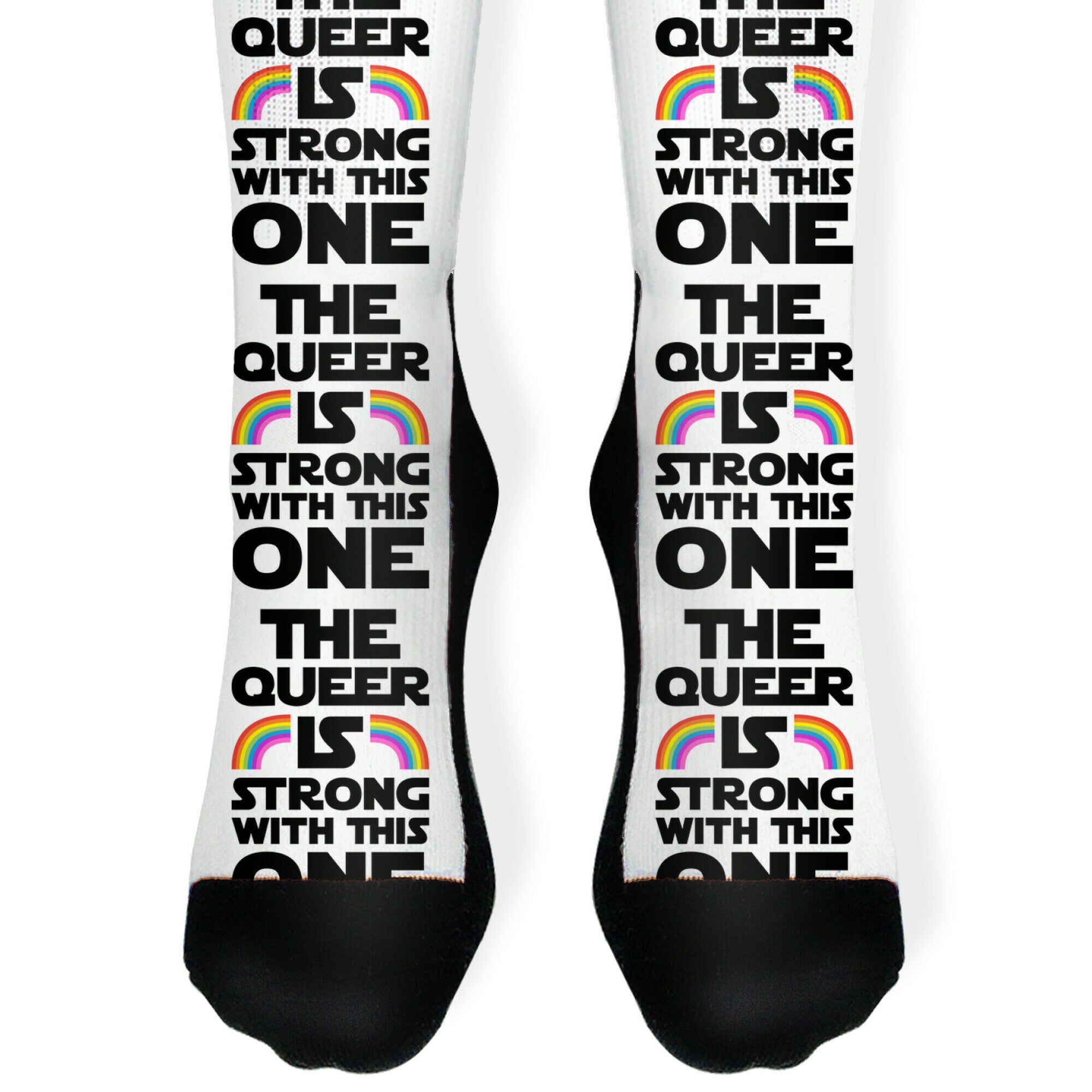 The Queer Is Strong With This One Socks