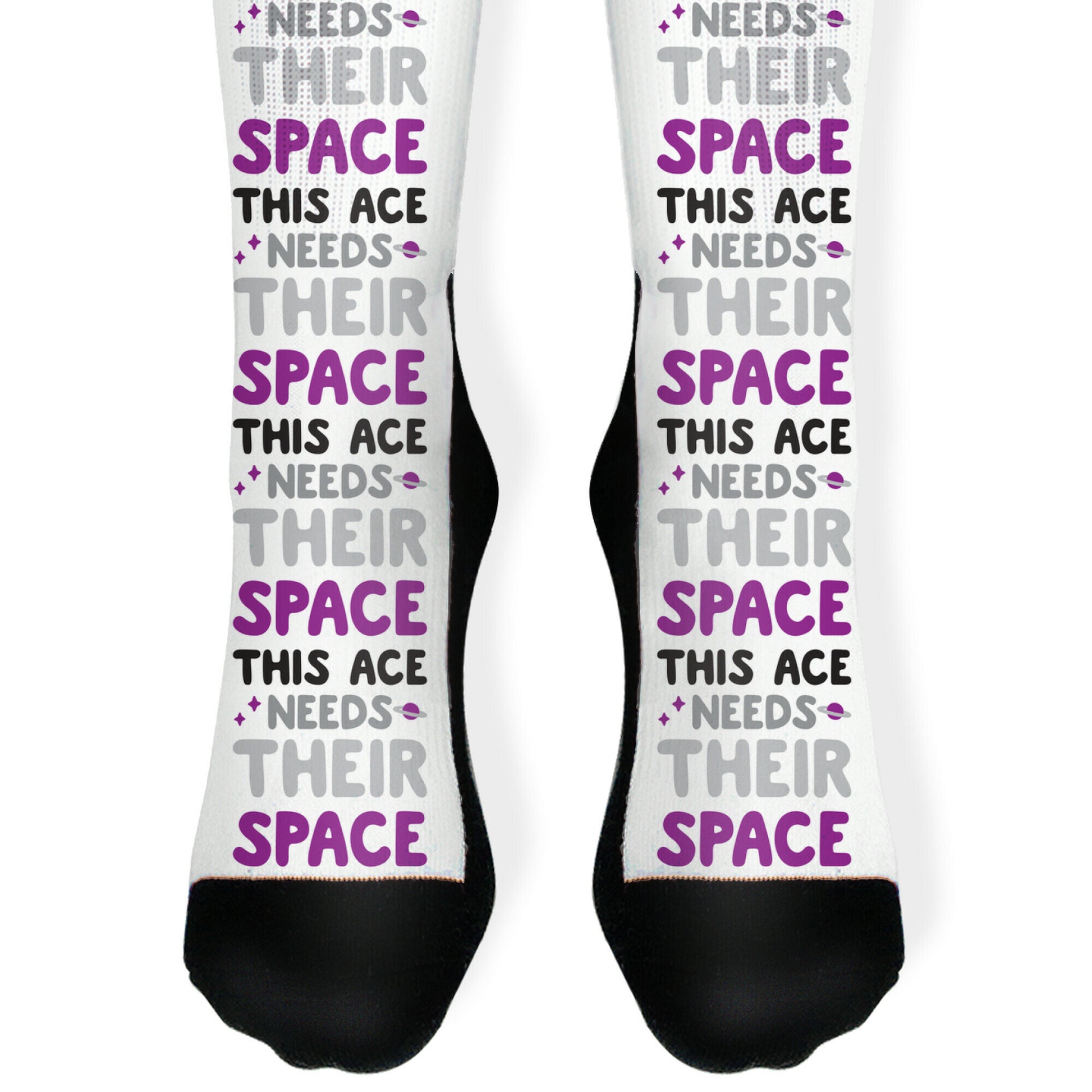 This Ace Needs Their Space Socks