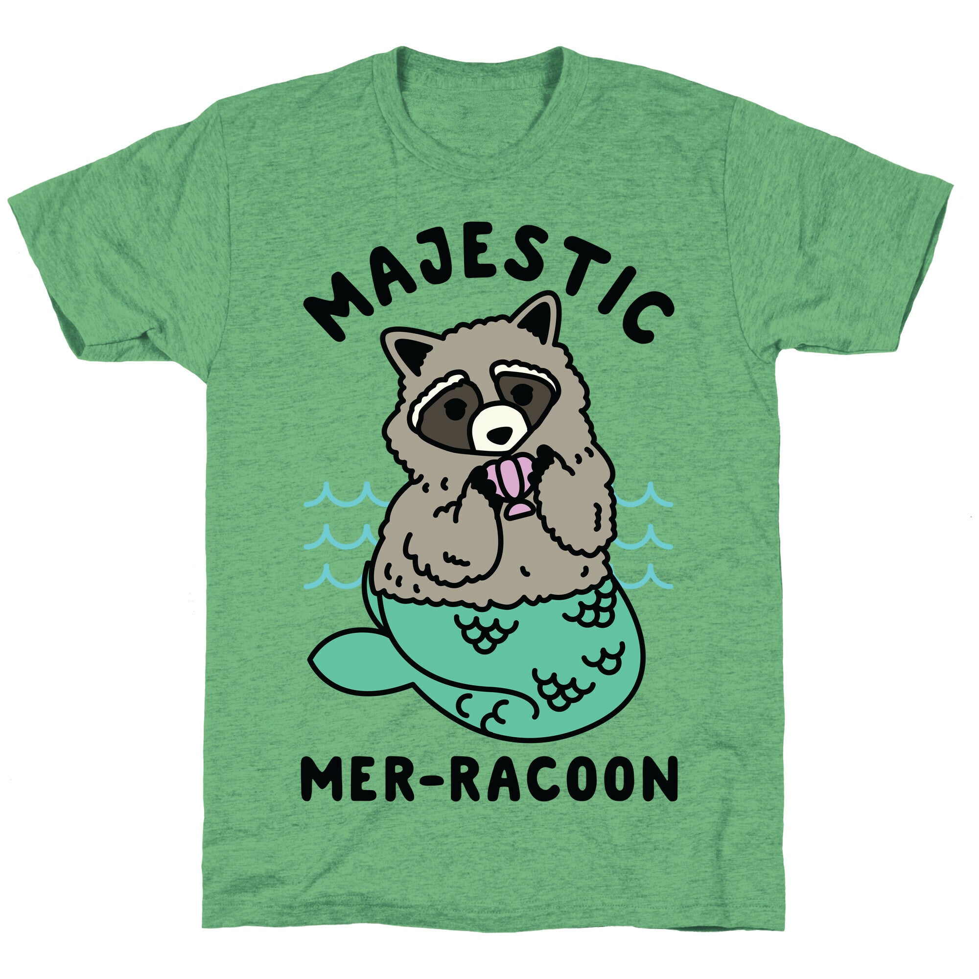 Majestic Mer-Raccoon Unisex Triblend Tee