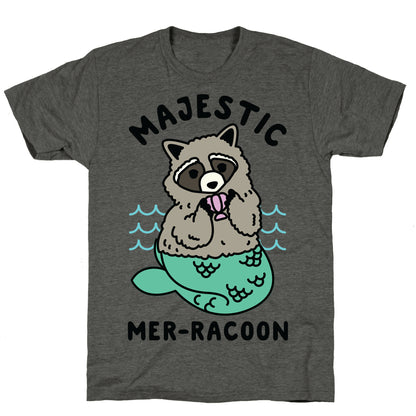 Majestic Mer-Raccoon Unisex Triblend Tee