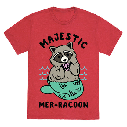 Majestic Mer-Raccoon Unisex Triblend Tee
