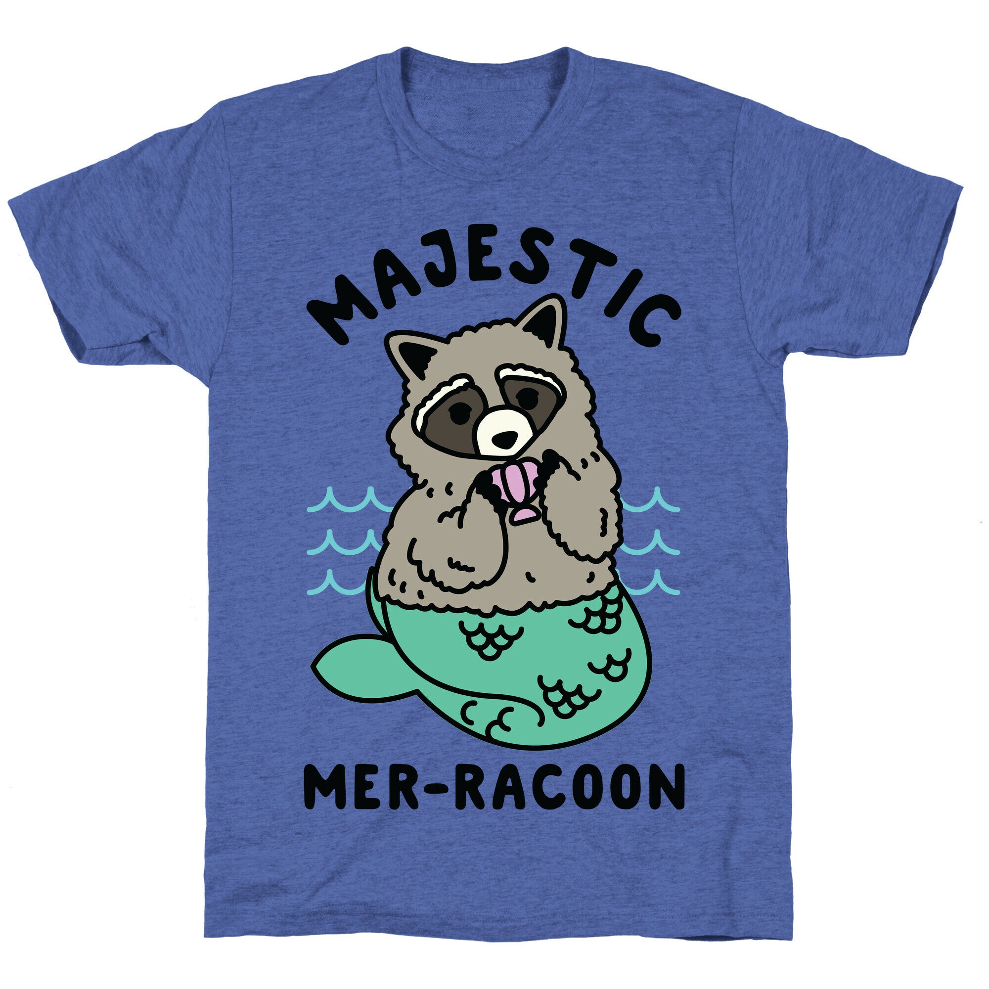 Majestic Mer-Raccoon Unisex Triblend Tee