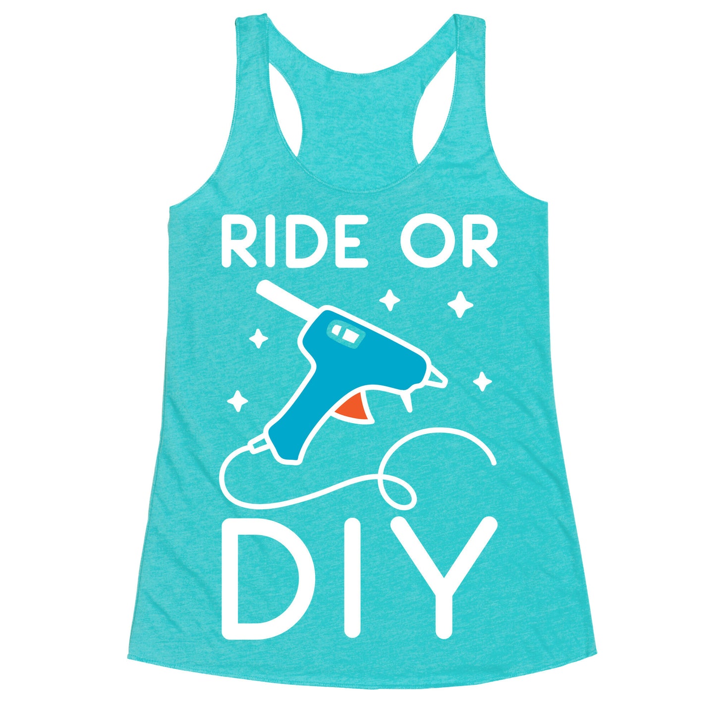 Ride Or DIY Pair 1/2 Racerback Tank