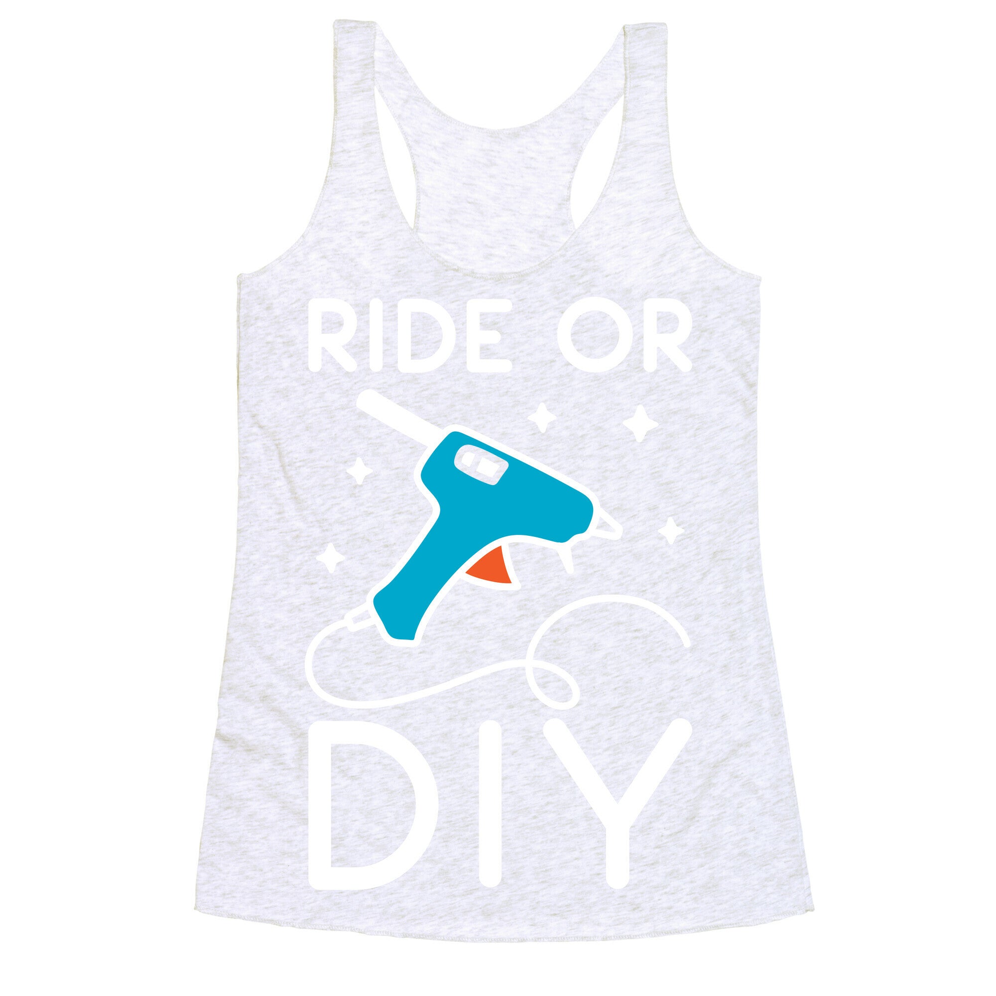 Ride Or DIY Pair 1/2 Racerback Tank