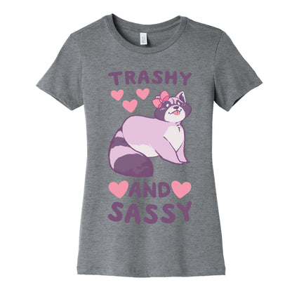 Trashy and Sassy - Raccoon Women's Cotton Tee