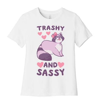 Trashy and Sassy - Raccoon Women's Cotton Tee