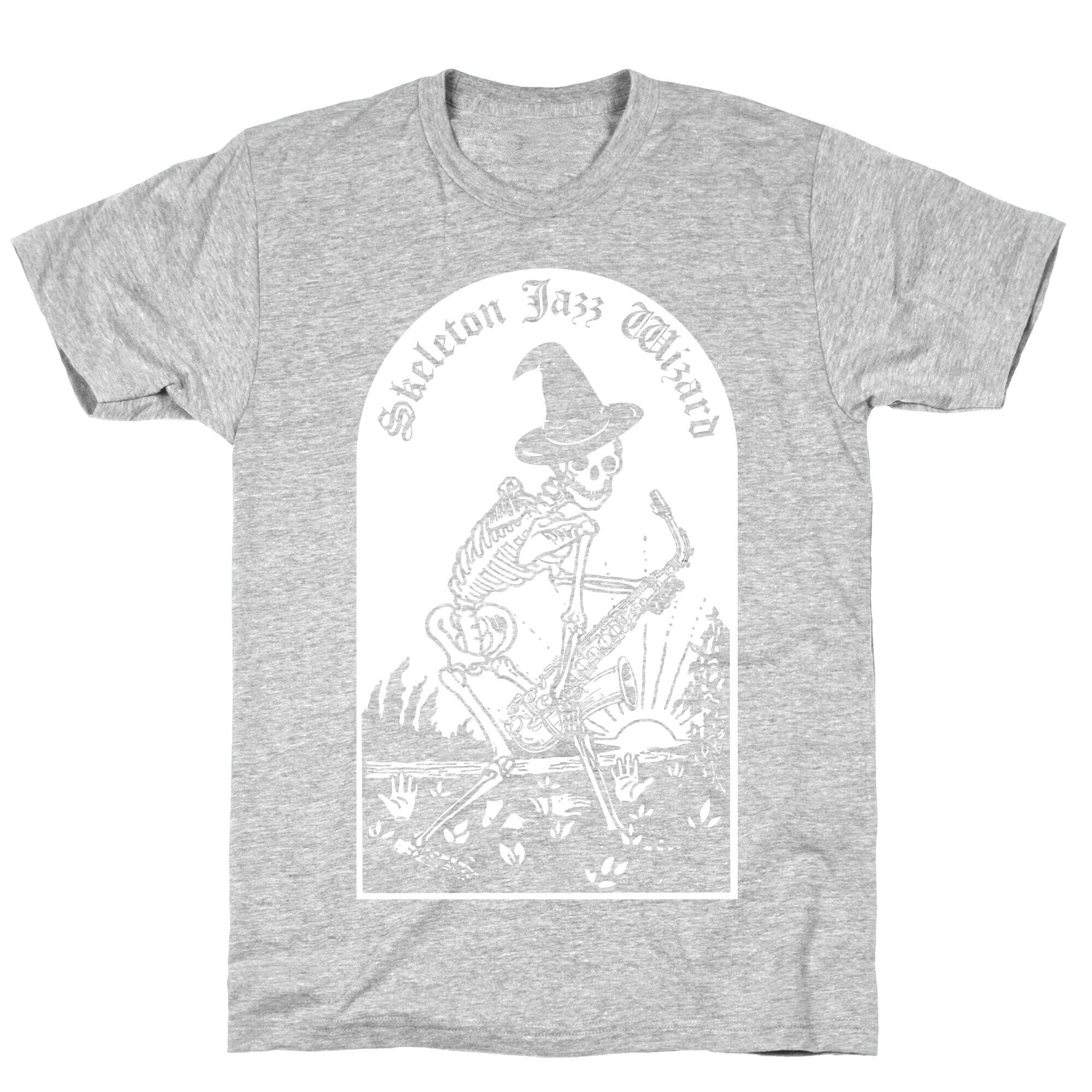 Skeleton Jazz Wizard T-Shirt