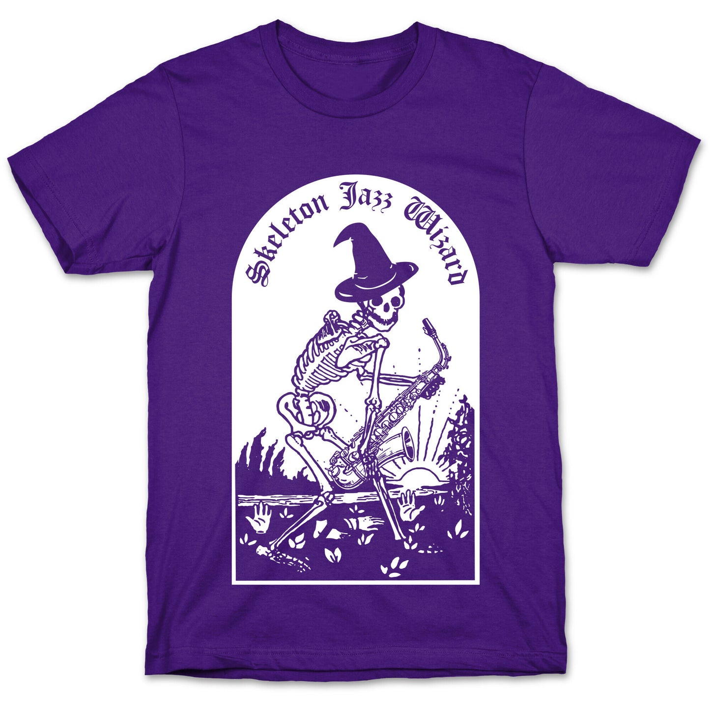 Skeleton Jazz Wizard T-Shirt