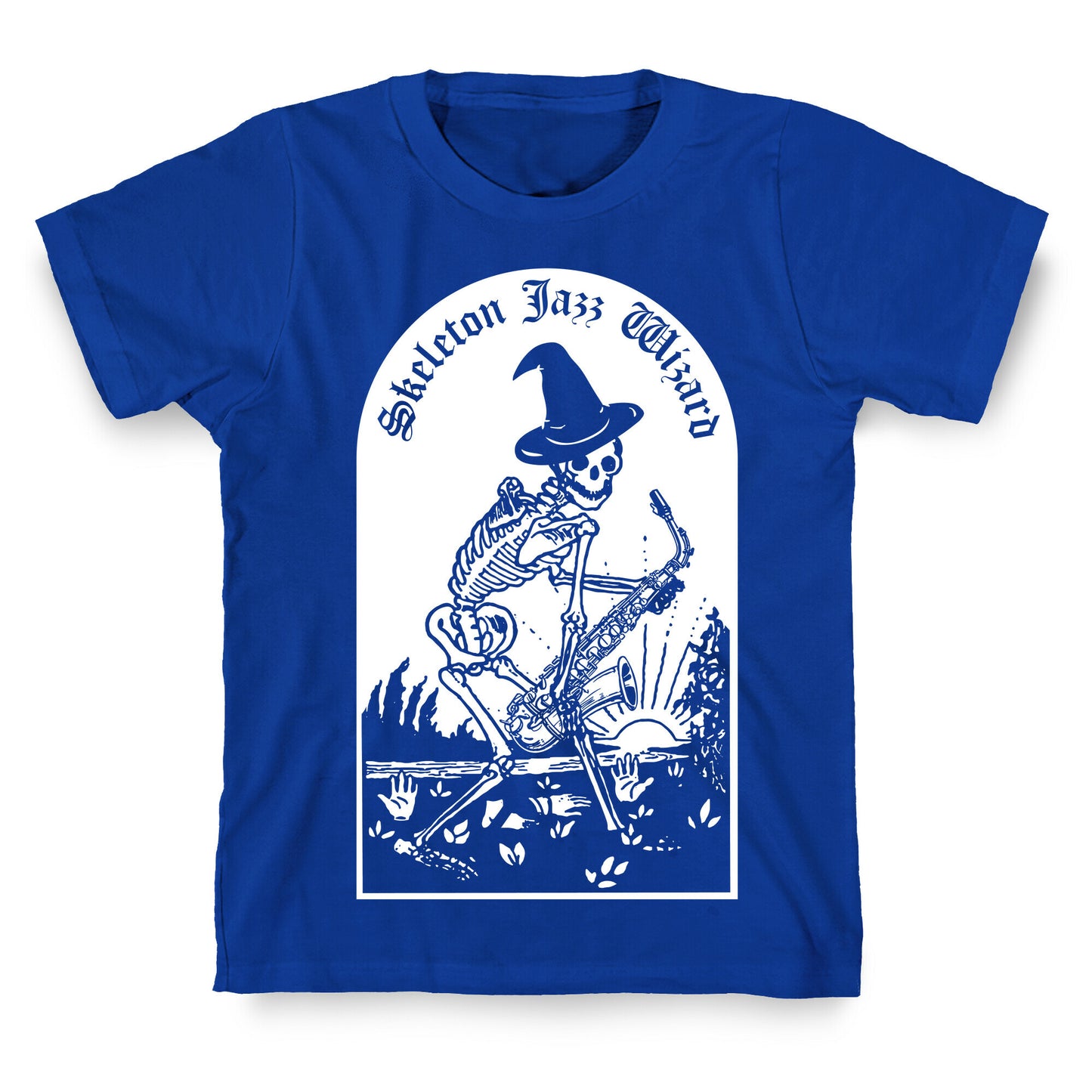 Skeleton Jazz Wizard T-Shirt