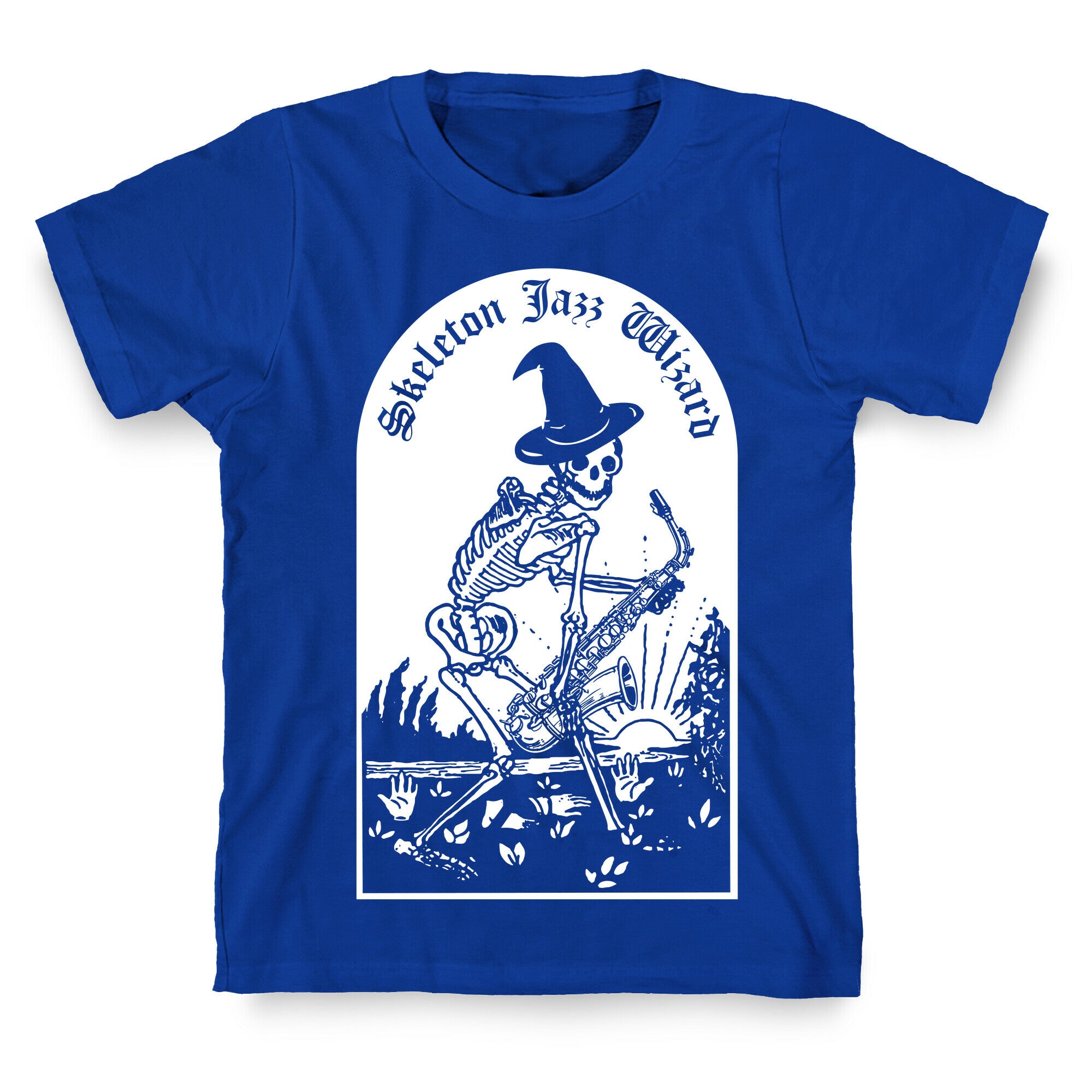 Skeleton Jazz Wizard T-Shirt