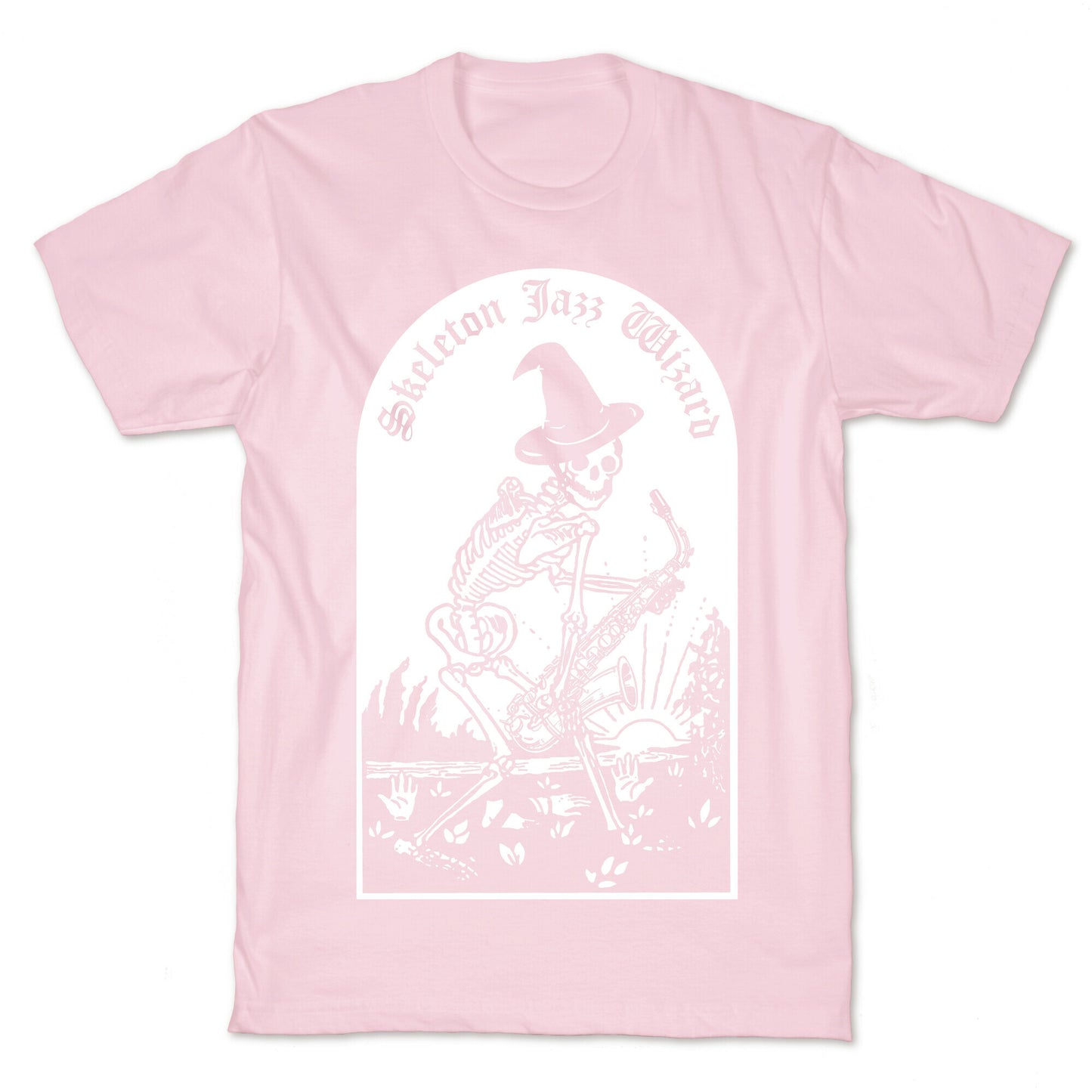 Skeleton Jazz Wizard T-Shirt