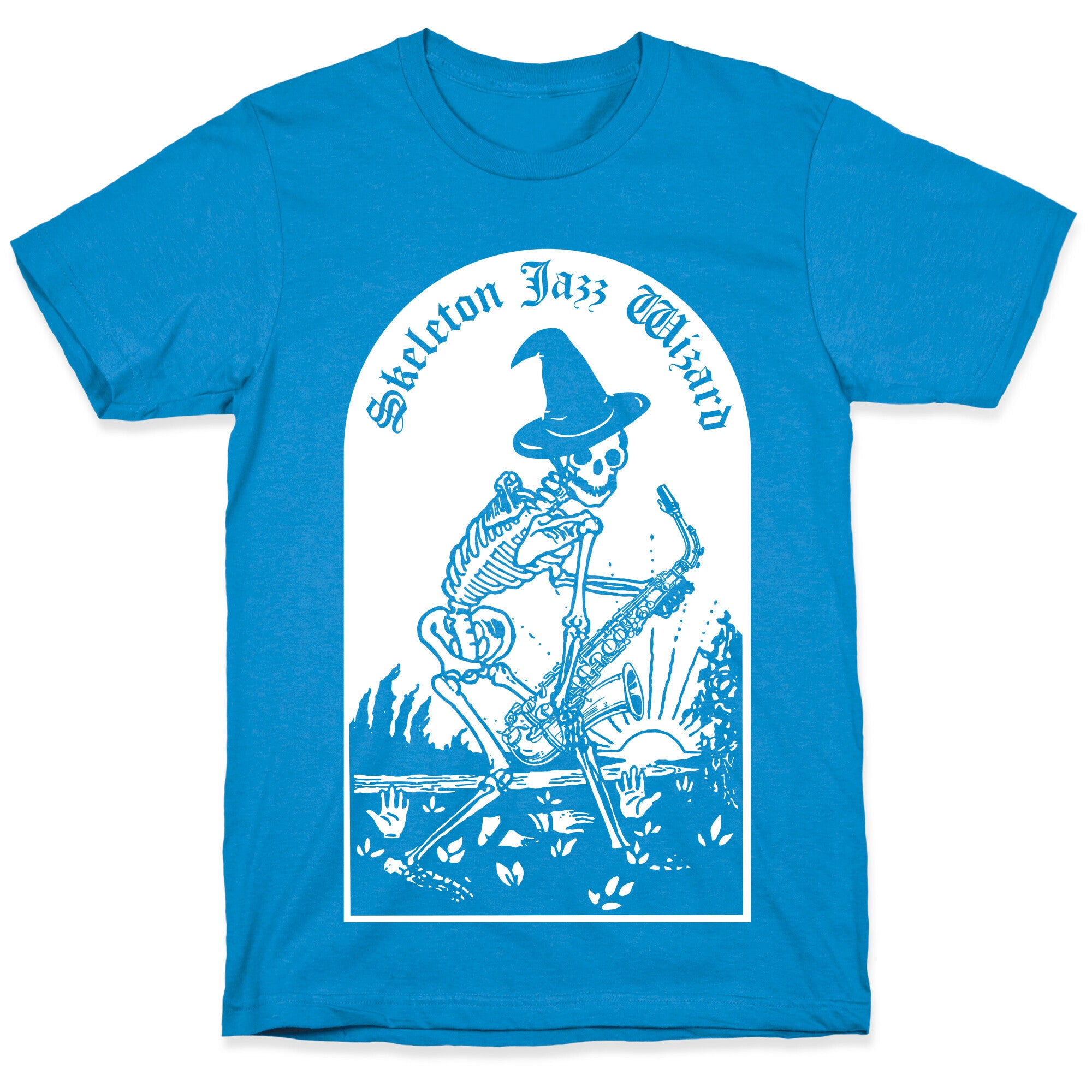 Skeleton Jazz Wizard T-Shirt