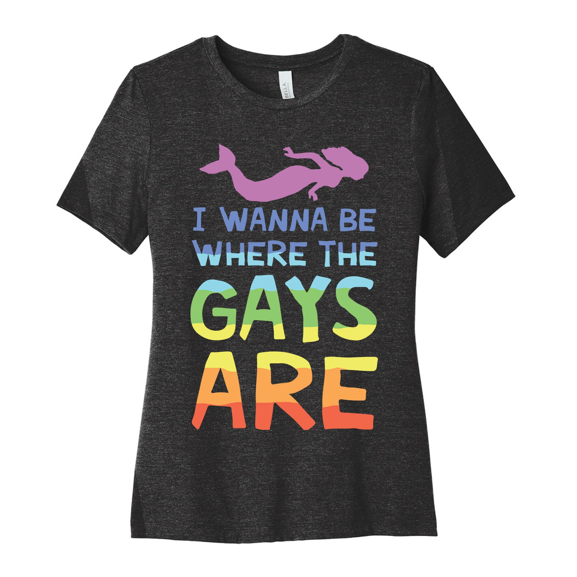 I Wanna Be Where The Gays Are Women's Cotton Tee