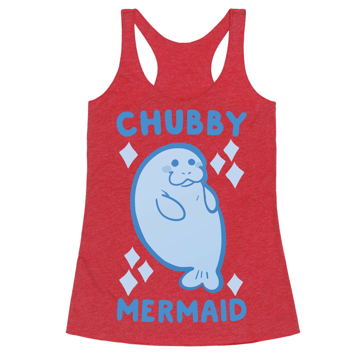 Chubby Mermaid Racerback Tank